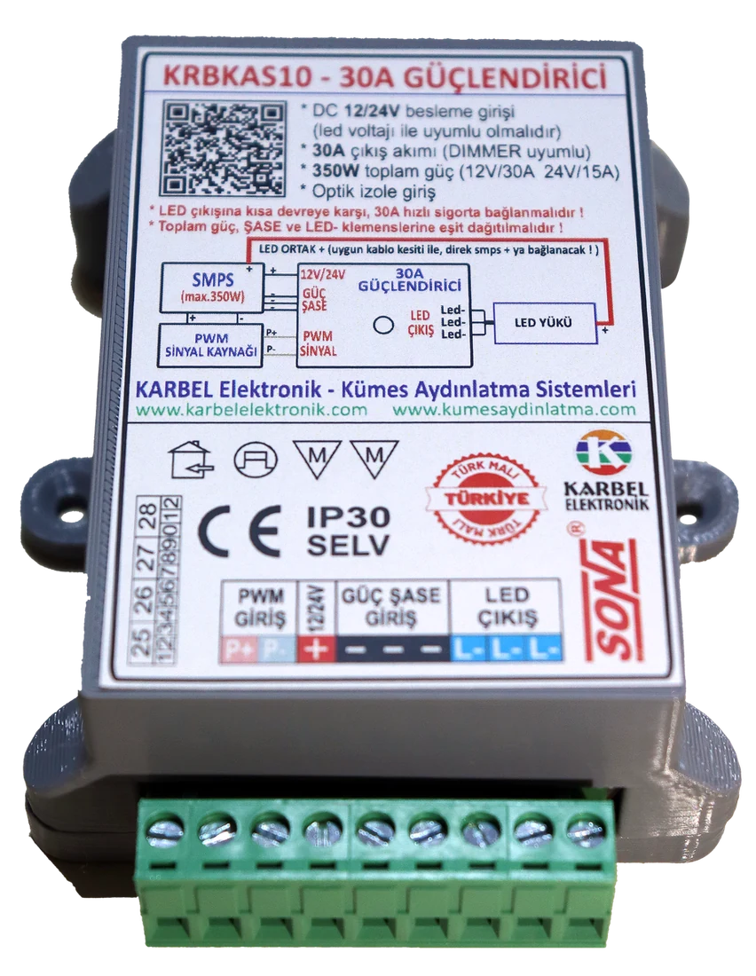 KRBKAS10 – 24V 30A DİMMER GÜÇLENDİRİCİ