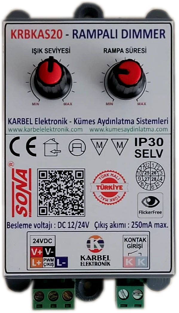 KRBKAS20-24V RAMPALI DİMMER