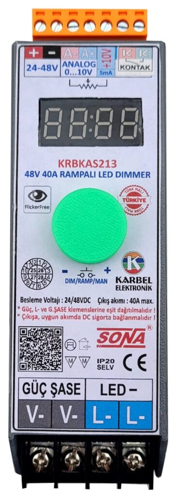 KRBKAS212 – 40A 48V LED RAMPALI DİMMER