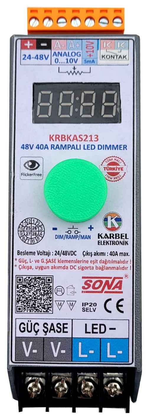 KRBKAS212 – 40A 48V LED RAMPALI DİMMER